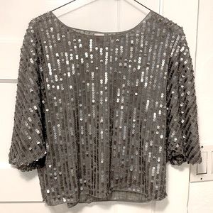 Vila Denmark - silver/gray sequin top